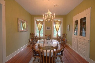 Dining room with original built ins and original p