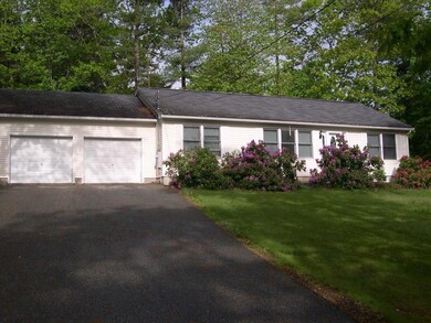 This ranch style home has a large...
