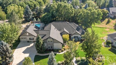View from above of property