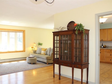 Sun-filled, open living room