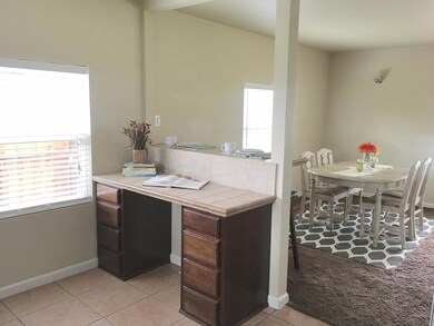 Kitchen Area with desk