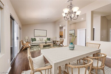 Formal Living and dining rooms, virtually staged.