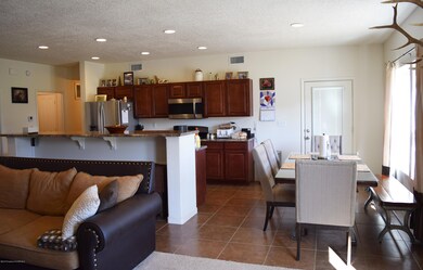 Open Living, Dining & Kitchen