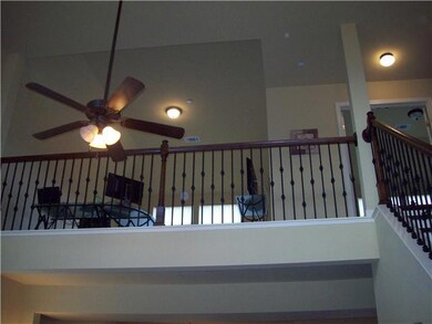 Office-Loft Above Great Room, Wrought Iron Railing