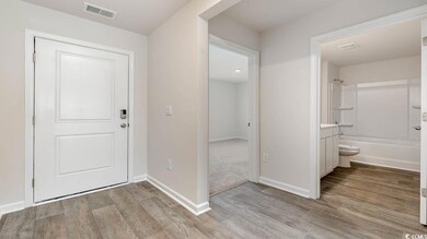 View of carpeted entryway