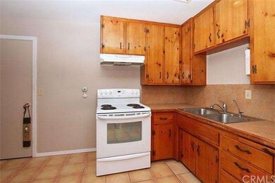 Kitchen with door to the garage.