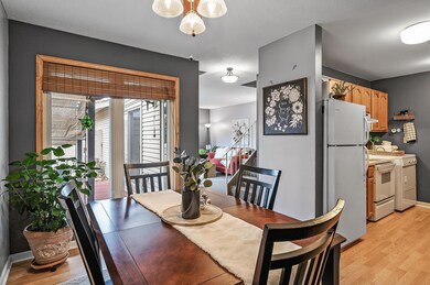 Beautiful views of the patio area make this room feel even larger
