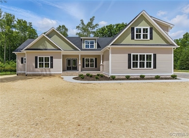 Craftsman house with covered porch
