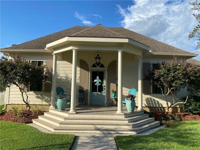 Front view of lovely porch