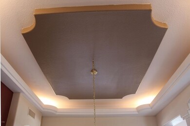 Coffered Ceiling in Dining Room