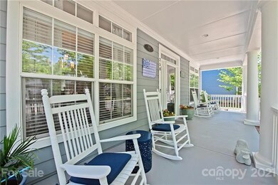 Spacious, rocking chair front porch for enjoying n