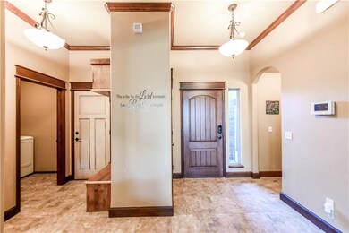 Entrance to home with built-in mud space