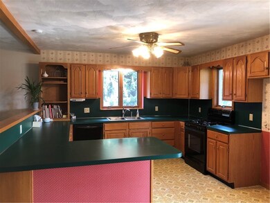 Kitchen with ample storage space.