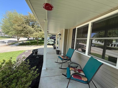 Soak up the afternoon sunshine on the front porch
