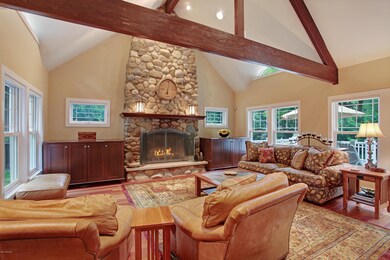 Great room with fireplace