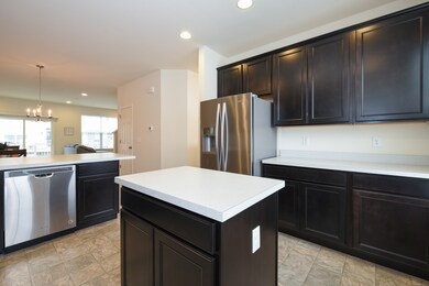 Island kitchen with all stainless steel appliances