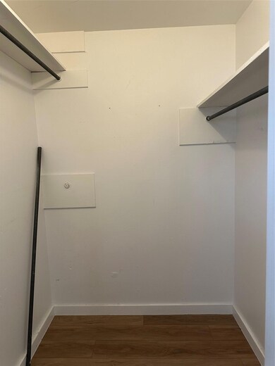 Spacious closet with wood finished floors
