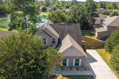 Drone view to the pond