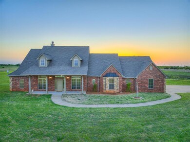 Greet guests on your wide front porch.