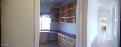 Den/Office with Built In Desk