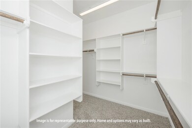 Walk in closet featuring light colored carpet
