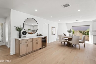 SERVING BAR, BEV FRIDGE, & DINING