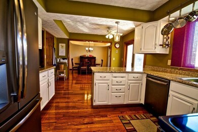 View of the flow from the kitchen!
