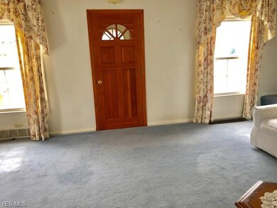 front door entering living room