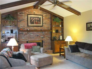Family Room. GAS FIREPLACE & BUILT-IN SHELVES & CA