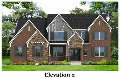 Hargrove Elevation 2. Photo is a rendering. Not actual home.