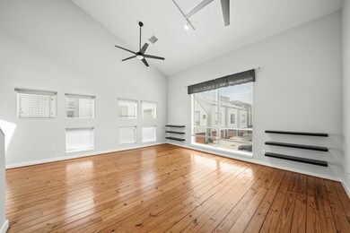 Living room on middle floor.