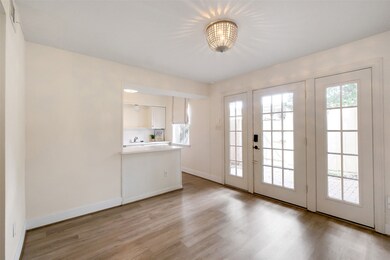 Breakfast room looking towards French Doors to patio.