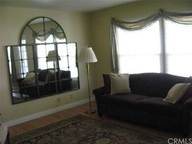 Living room with laminate floors