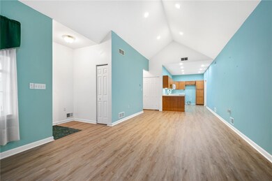 Living & Dining Rooms into Kitchen