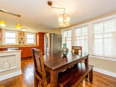 kitchen is open with plenty of space for a dining 