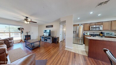 LIVING ROOM AND KITCHEN