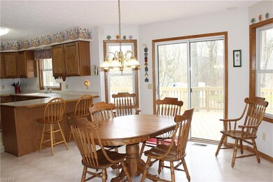 The spacious eat-in Kitchen was designed extra-wid