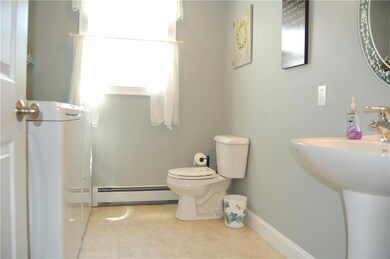 First floor laundry room/half bathroom.