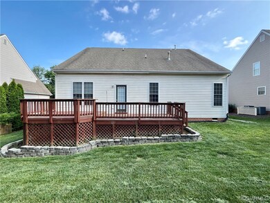 Rear of house with two level deck