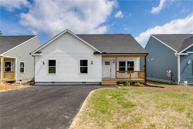 View of front of property featuring covered porch,