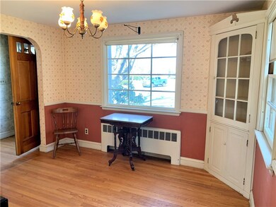 Dining room is off kitchen and front entrance.