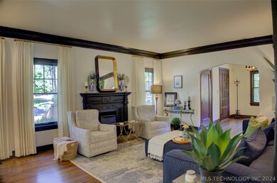 Living Room with lots of light and custom draperie