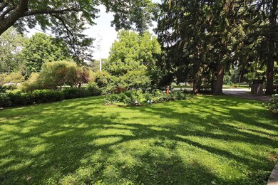 Front yard, house set back from road