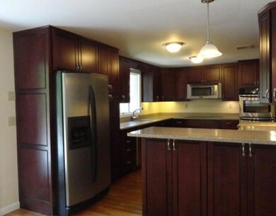 Kitchen. Beautiful new kitchen with top of the lin
