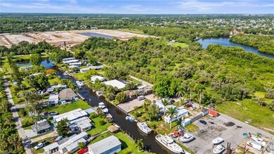 Aerial view of a large body of water