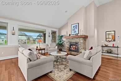 Great room with lake views.