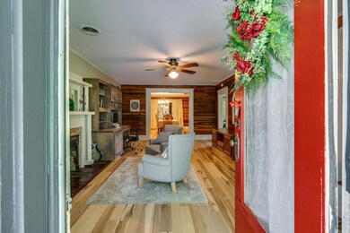 Entry area/ office- beautiful poplar floors