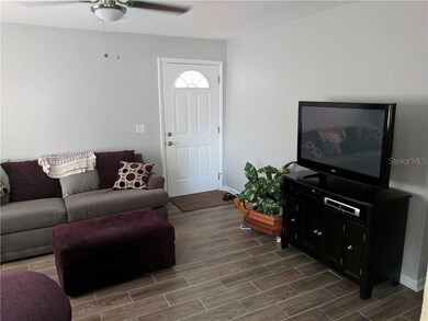 Living Room with Front Door