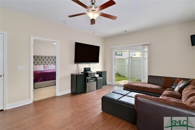 Living room with view to the master bedroom