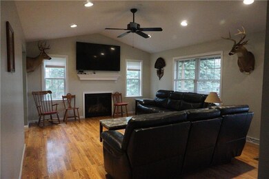 View of living room from hall.